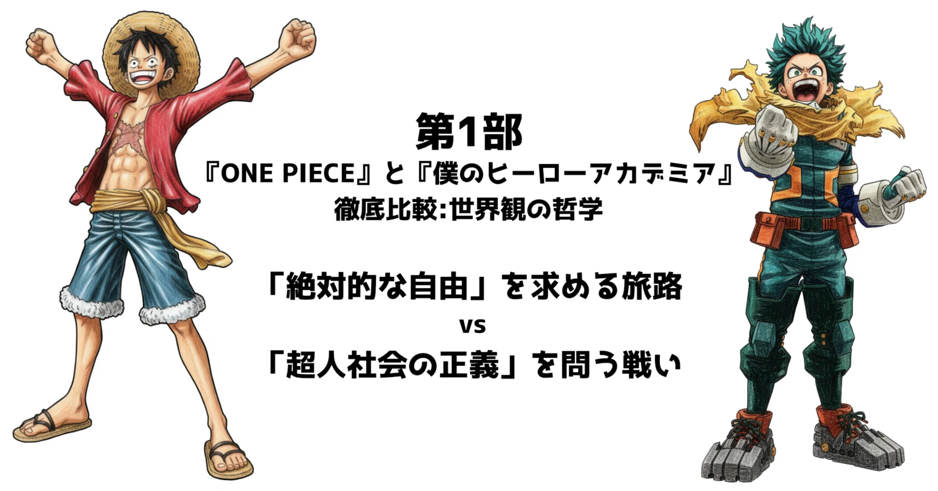 第1部：『ONE PIECE』と『僕のヒーローアカデミア』徹底比較：世界観の