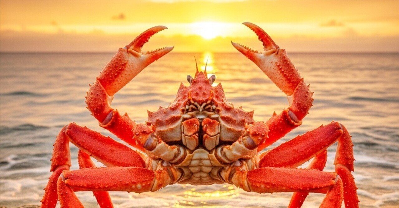 私のカニちゃん「蟹」市場2位だよ！/副業111日目のカニ｜osamu