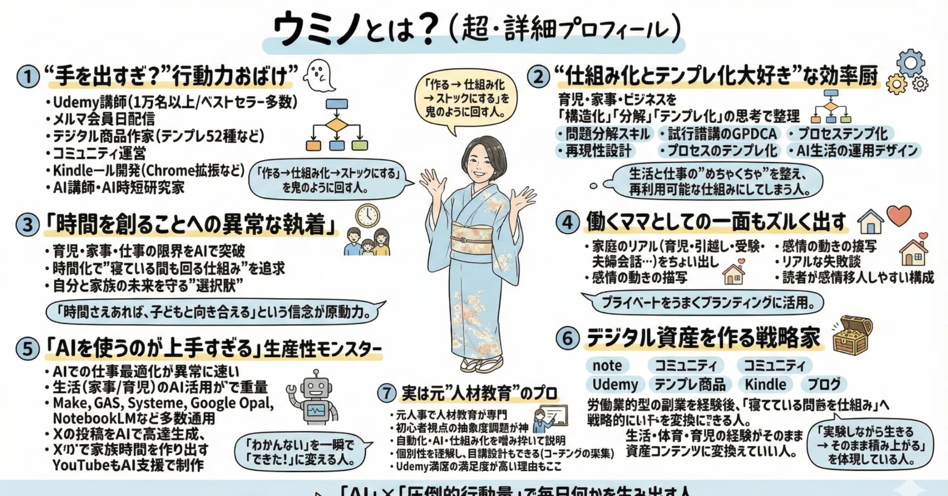 グラレコ風自己紹介プロンプト作りました【ChatGPTで出力→Nano Banana