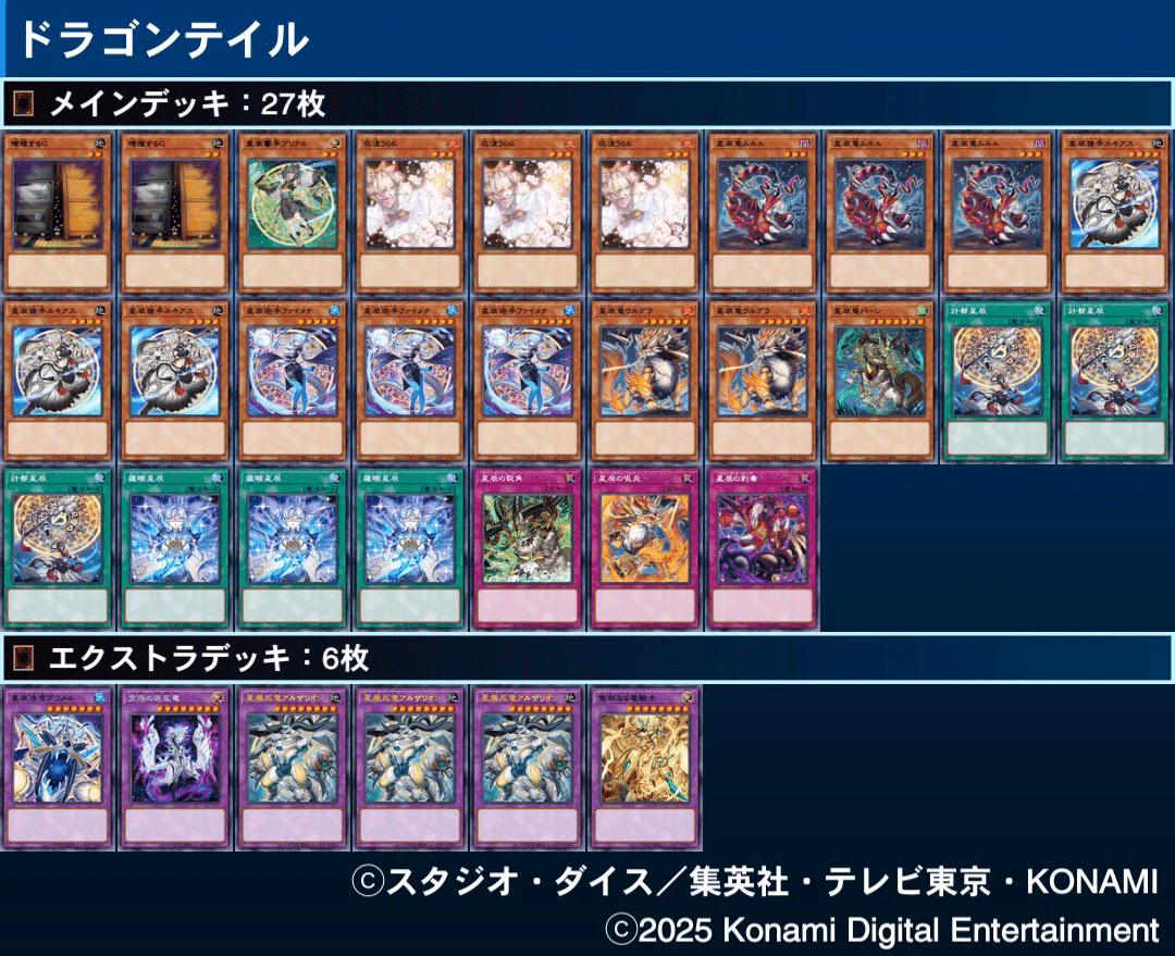 【バラ売り不可】ドラゴンテイル【エクストラ付き】 マスターデュエル】ドラゴンテイルの初動確率について｜ぬせ太郎