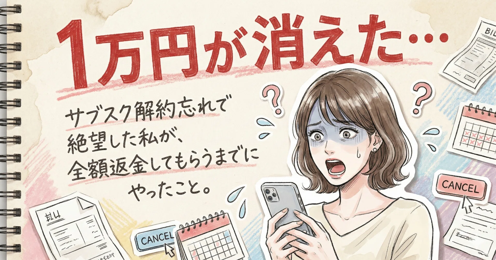 1万円が消えた…」サブスク解約忘れで絶望した私が、全額返金してもらう