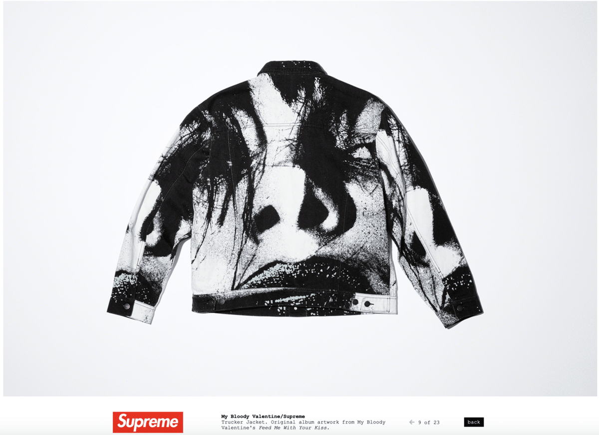 My Bloody Valentine×Supreme トラッカージャケット Supreme x My