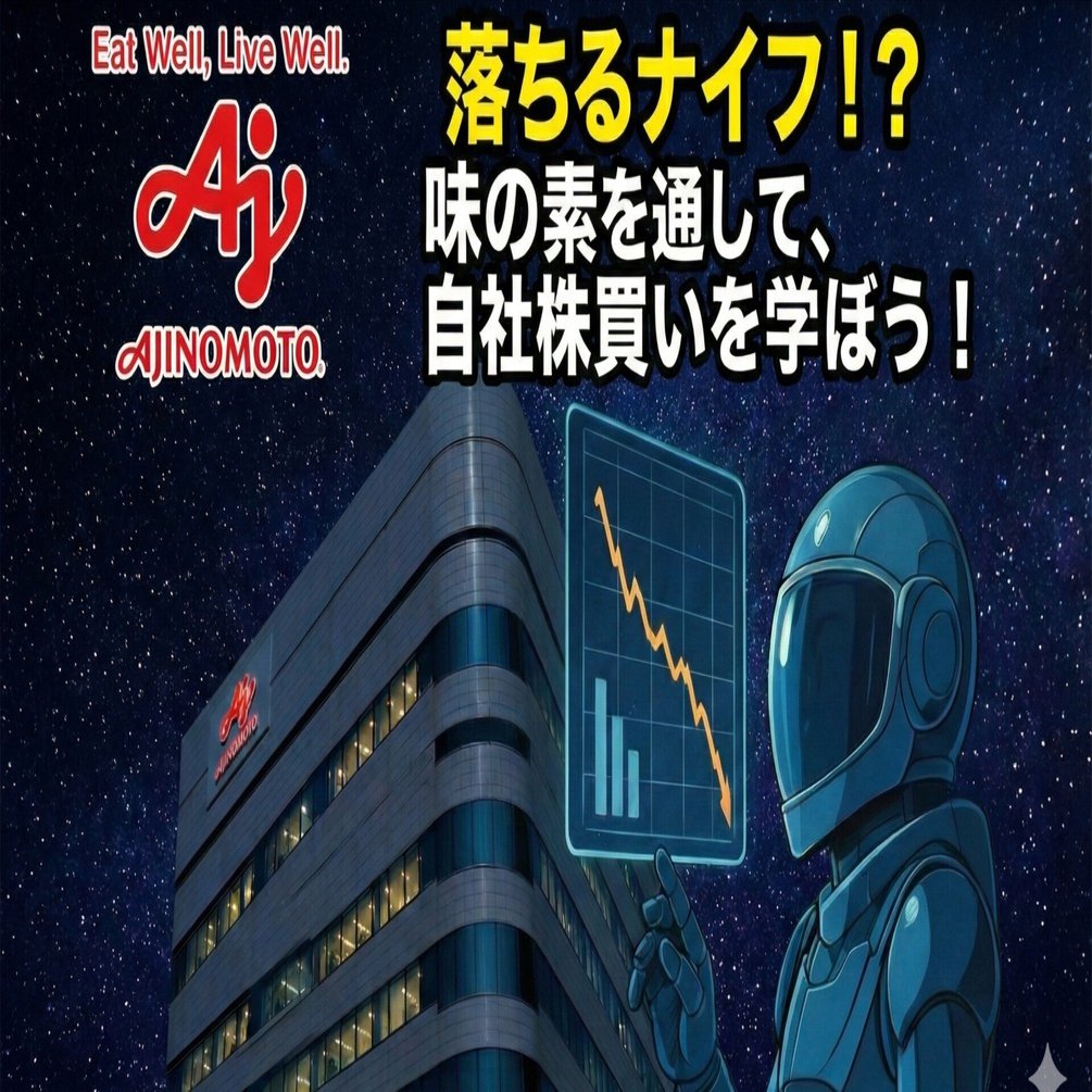 落ちるナイフ！？ 味の素を通して、自社株買いを学ぼう！｜Shonan