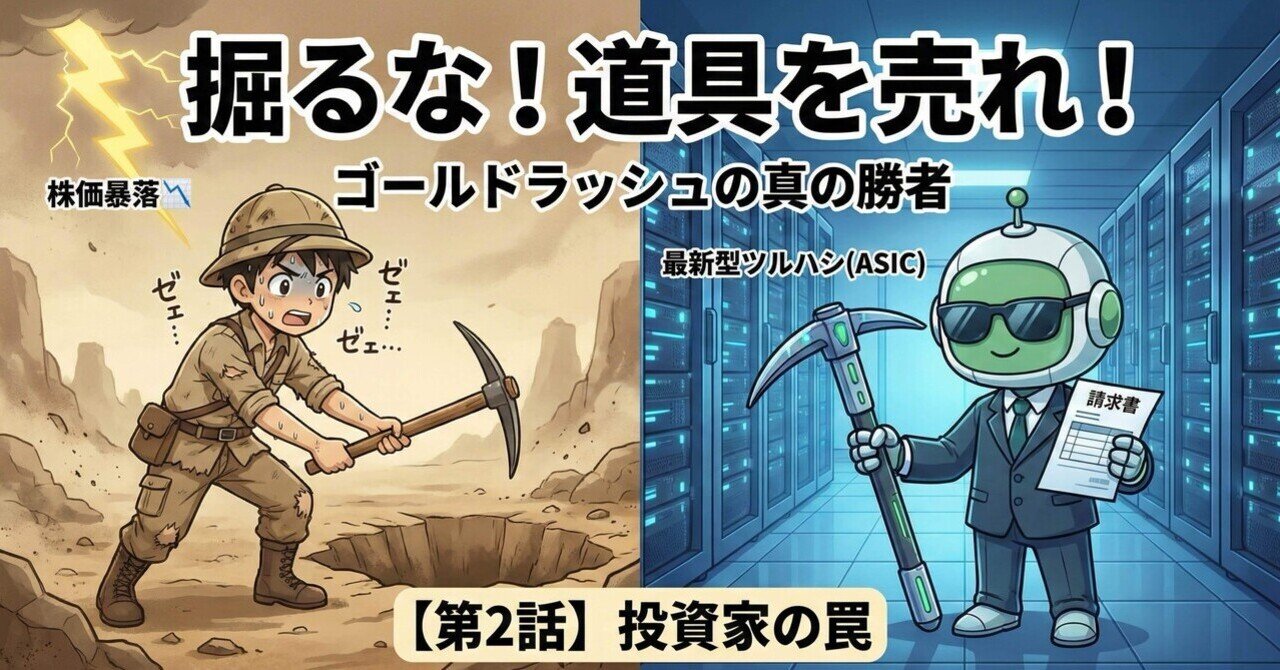 第2話】掘るか？道具を売るか？ビットコイン・ゴールドラッシュの真の勝者たち｜りゅうの株式日記