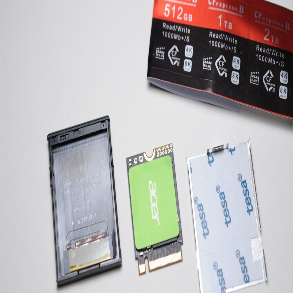 CFexpress / M.2 2230アダプタで安く済ませる（1万円以下で512GB