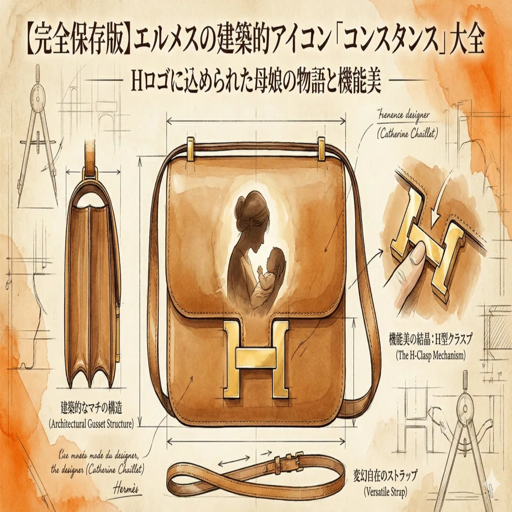 完全保存版】エルメスの建築的アイコン「コンスタンス」大全：Hロゴに