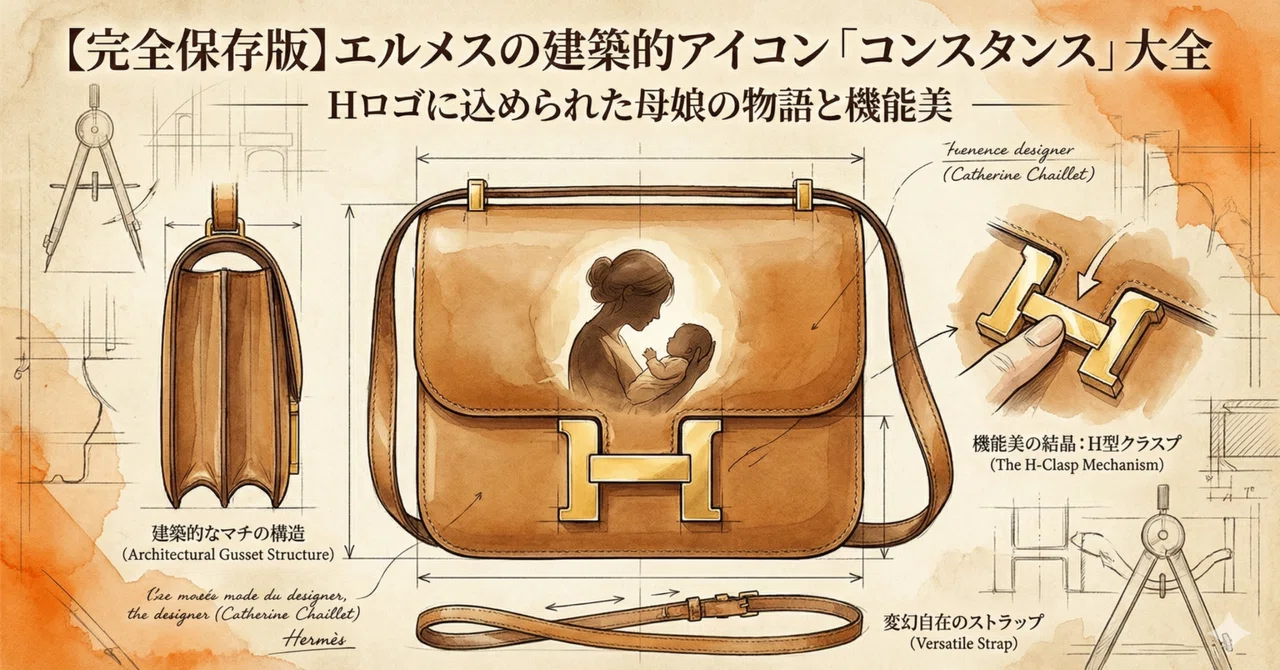 完全保存版】エルメスの建築的アイコン「コンスタンス」大全：Hロゴに