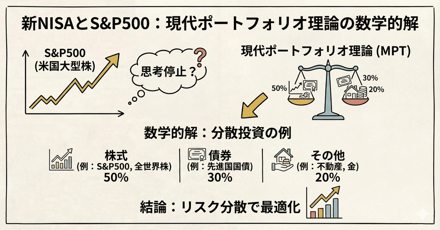 新NISAでS&P500は思考停止か。現代ポートフォリオ理論の数学的解｜マサ