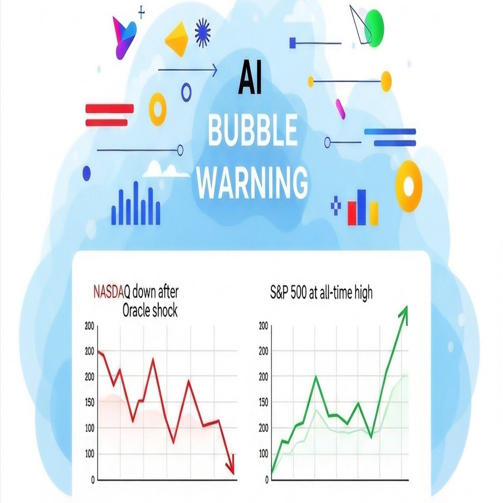 米国株速報：12/12】AIバブルに警鐘🚨オラクルショックでナスダック沈む中、S&P500は史上最高値更新！｜show