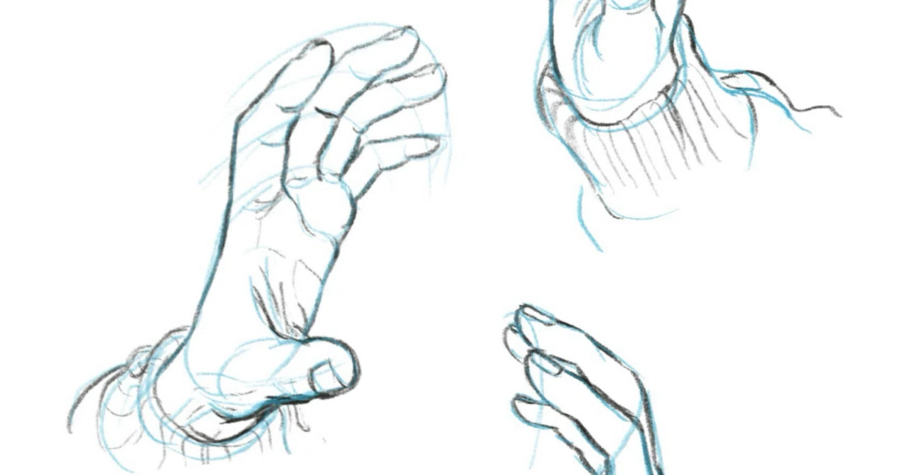 手 Hands 003 ／スケッチノート Pages from my sketchbook ｜ユリレア