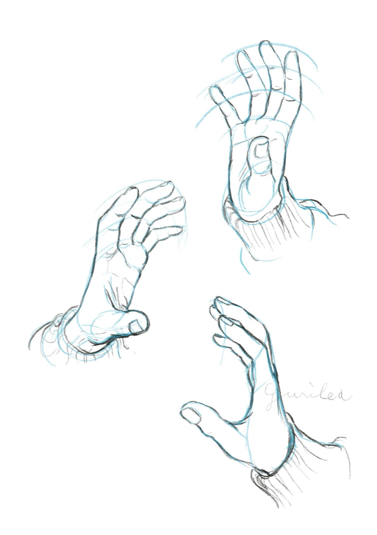 手 Hands 003 ／スケッチノート Pages from my sketchbook ｜ユリレア