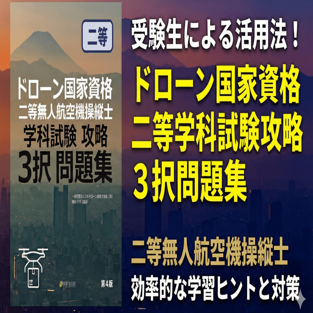ドローン国家資格 二等無人航空機操縦士 3択問題集 第4版 ドローン国家資格 二等無人航空機操縦士 学科試験攻略 3択問題集