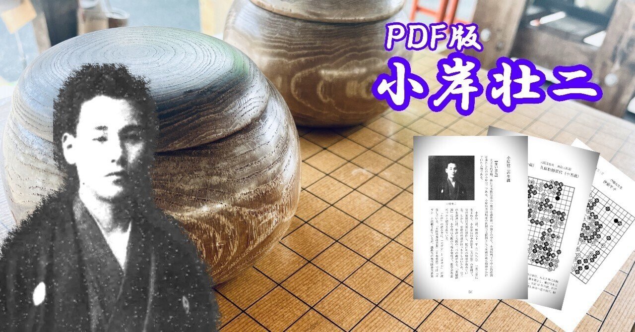 囲碁 棋書 雁金準一名局集 小岸壮二の生涯と棋譜集（PDF版）｜烏天狗クーロン