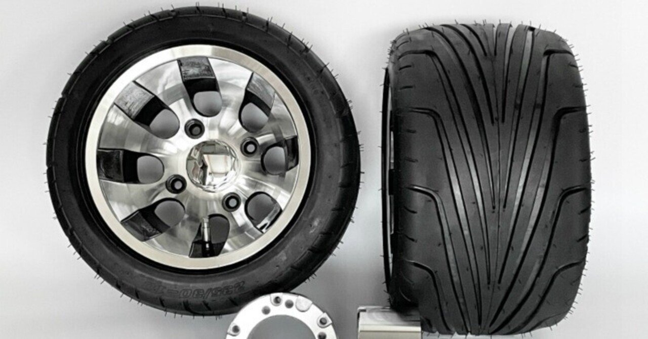 2stジャイロ対応】ツートン10インチ8Jアルミホイール＆70mmスペーサー