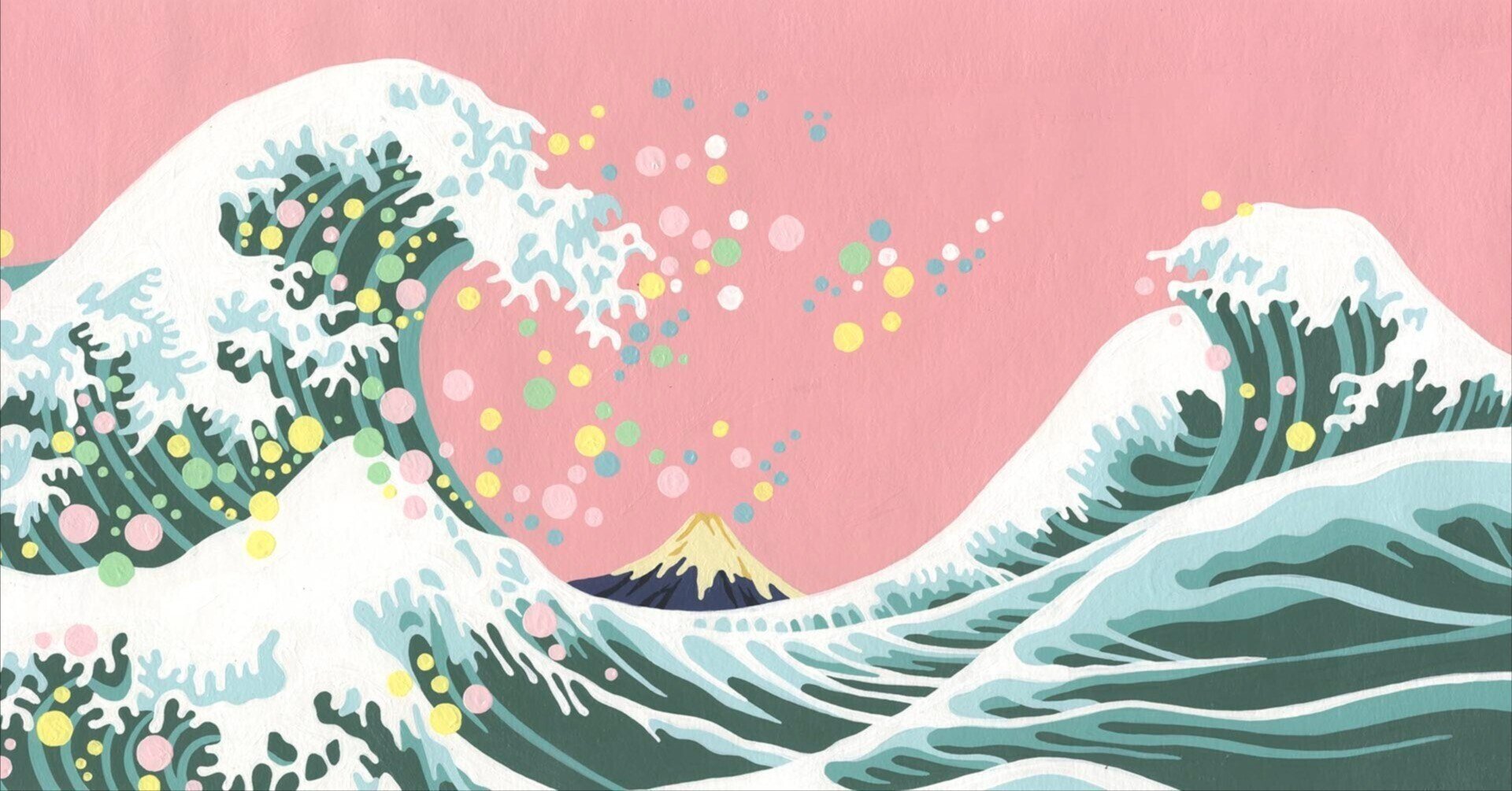 松尾たいこ　BYO-BU E 屏風絵　アート作品　春＆冬セット　18705202 松尾たいこ BYO-BU E 屏風絵 アート作品 春＆冬セット 18705202