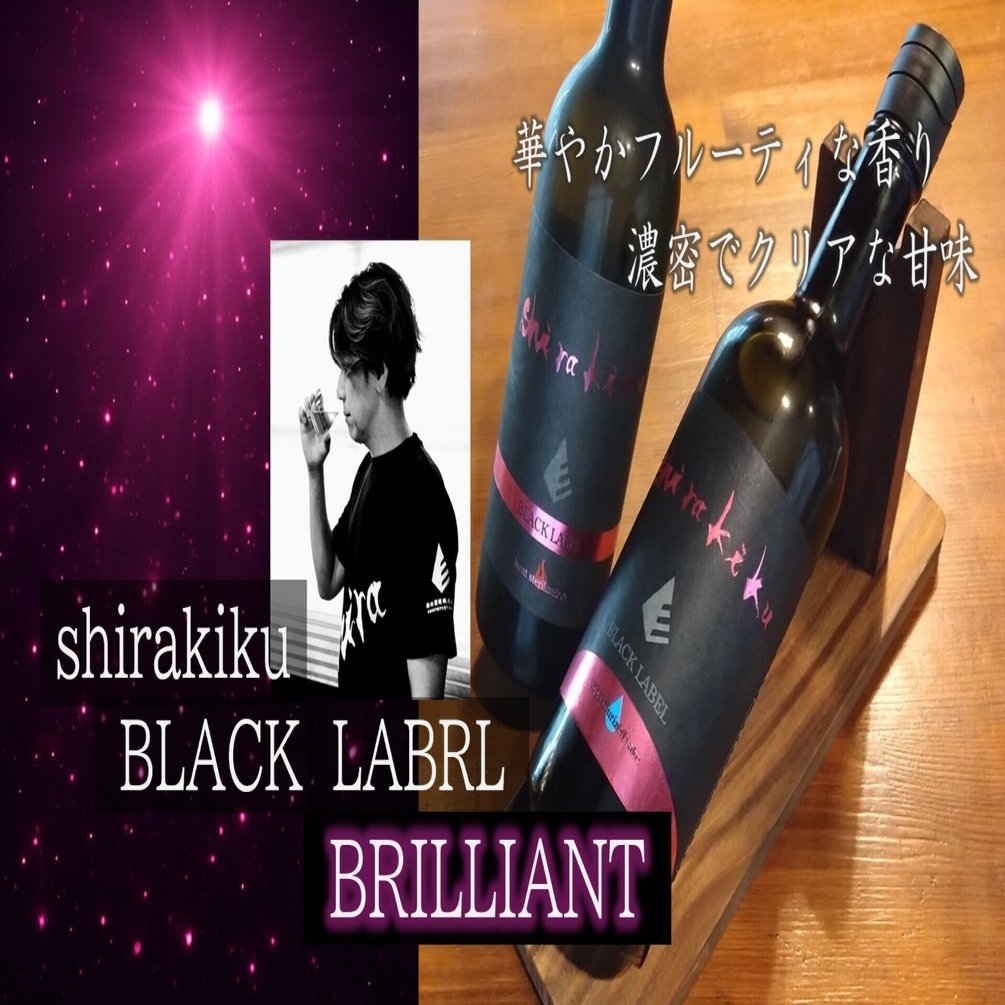 shirakikuライブラリー＃6】【新酒】『BRILLIANT』黒麹が織りなす