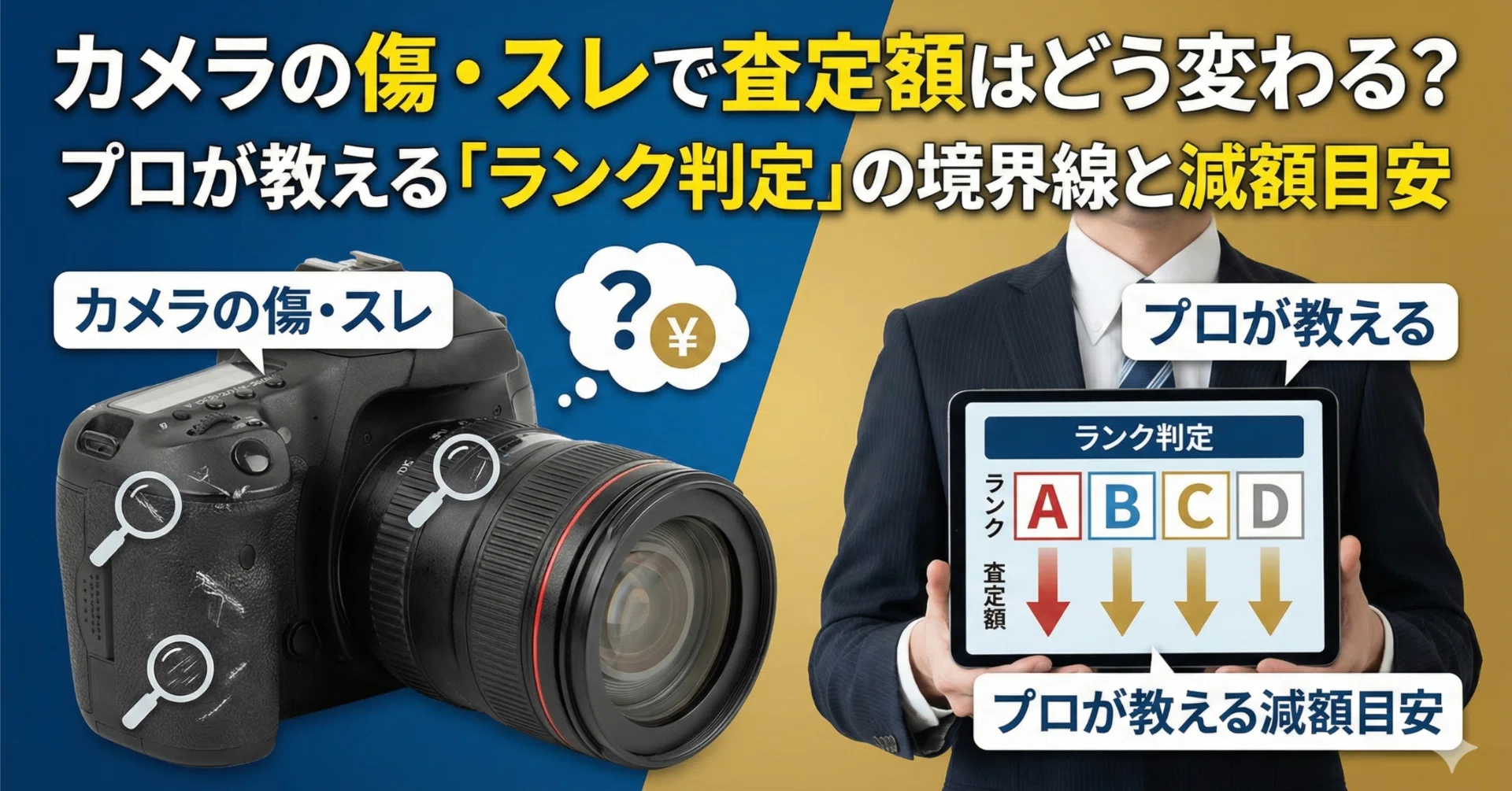 いくらなら買いますか？　レンズ　6個 カメラの傷・スレで査定額はどう変わる？プロが教える「ランク判定」の