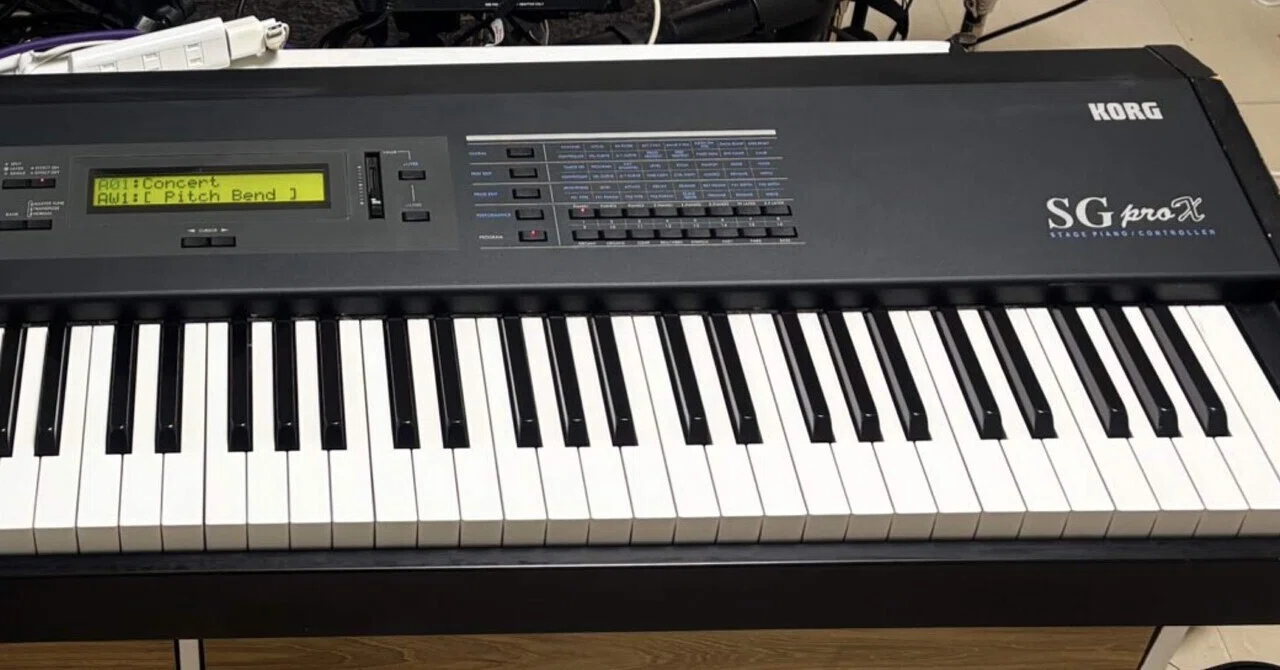 四半世紀前のピアノ買った KORG SG proX【MNG】｜まっぴ