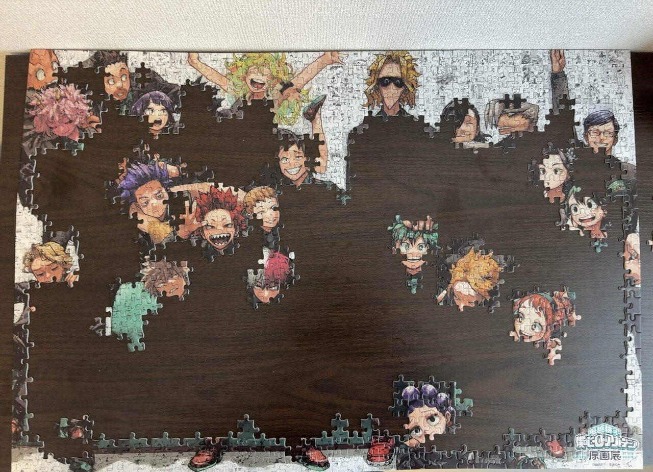 🧩19【難所到来】ヒロアカ原画パズル、緑と黒が強敵すぎる！戦略的攻略