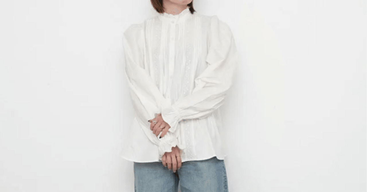 最終値下⭐︎crinkle crinkle crinkle embroidery ヴィンテージライクな1枚【crinkle crinkle crinkle】rebuilt neck