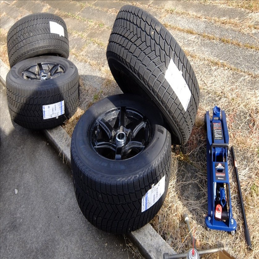 スタッドレスタイヤ交換（自力編）｜nakagawa tatsuo