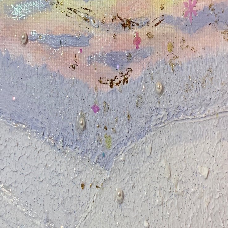 月の流れ　テクスチャーアート f4e7e86c691c337f906fcc0aef058e