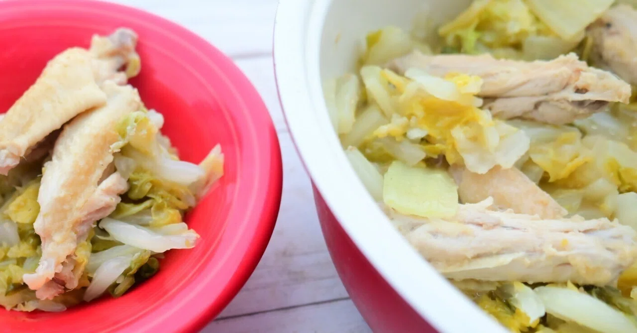 I made steamed Chinese cabbage and chicken wing sticks with aromatics｜aflo