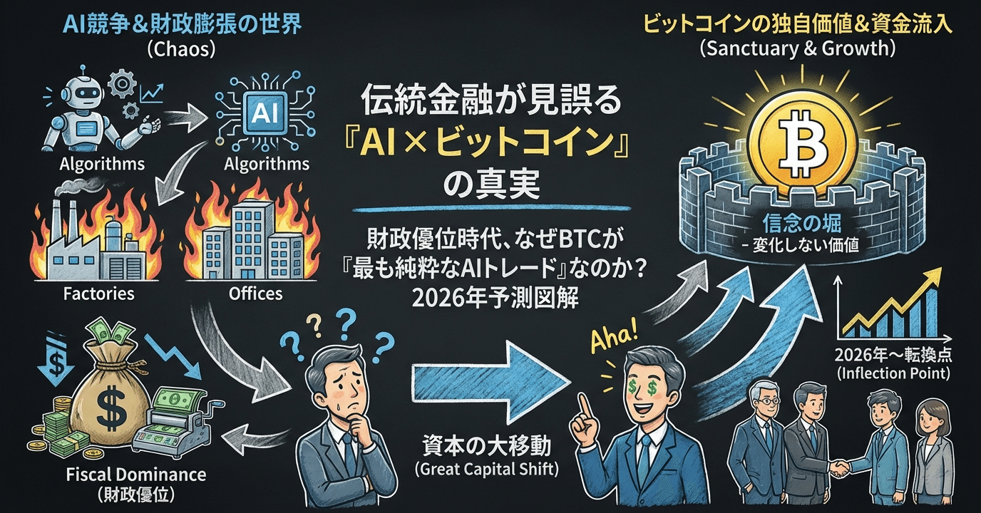 ビットコインは「最も純粋なAIトレード」である理由｜2026年予測と投資戦略｜Mr.T@AI×Cryptoに全ツッパ