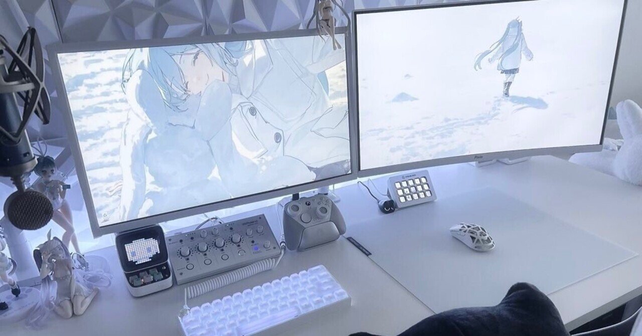 白デスク周りの環境 まとめ⟡꙳｜muidoll