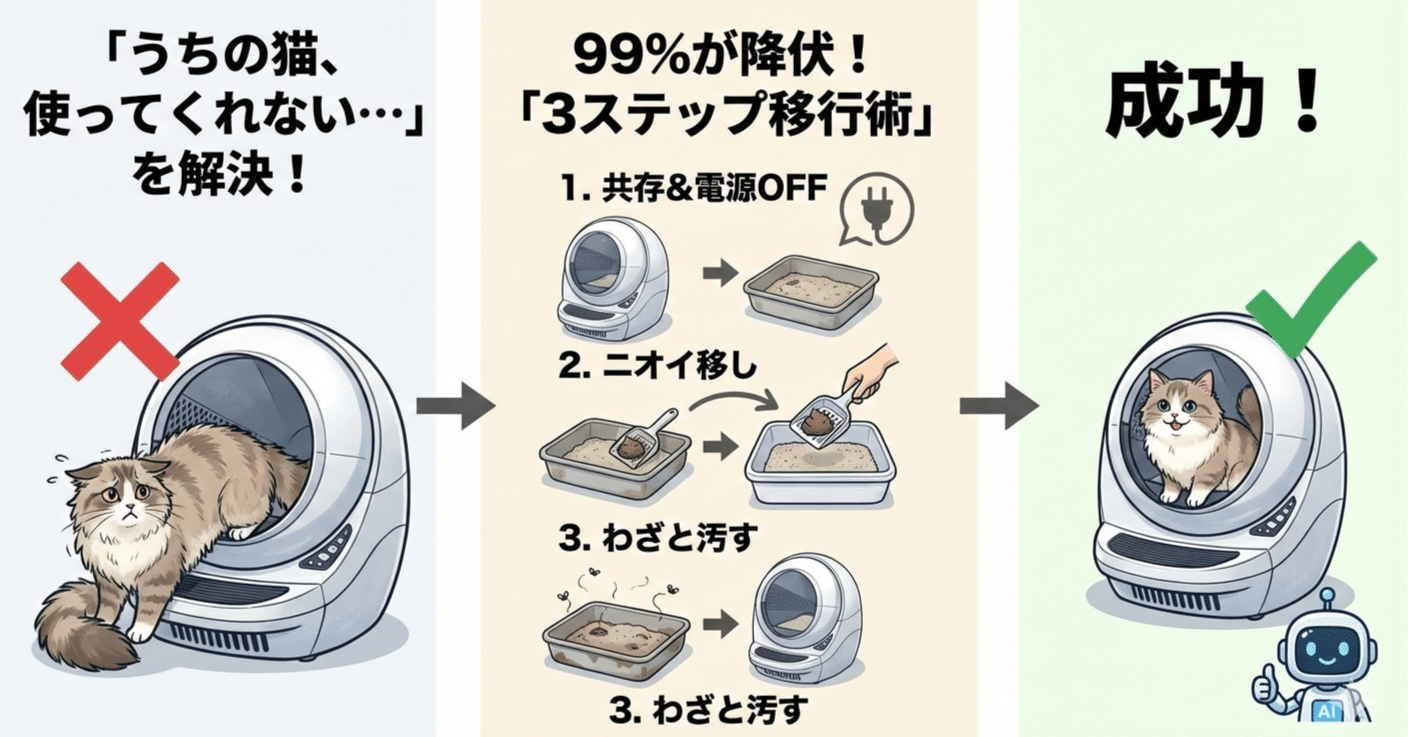 番外編】「うちの猫、使ってくれない…」を1週間で解決！99%の猫が全