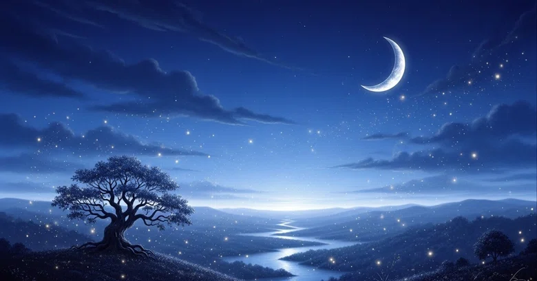 [Free Verse] A Moonlit Night Falling onto a Frozen Lake｜ボコポコ