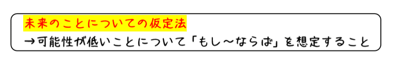英文法解説 テーマ８ 仮定法 第２回 未来のことについて仮定してみると タナカケンスケ プロ予備校講師 英語 Note