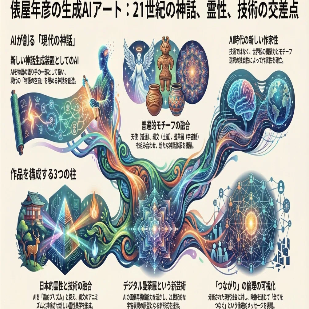 生成AIアート：神話と技術の融合｜俵屋年彦