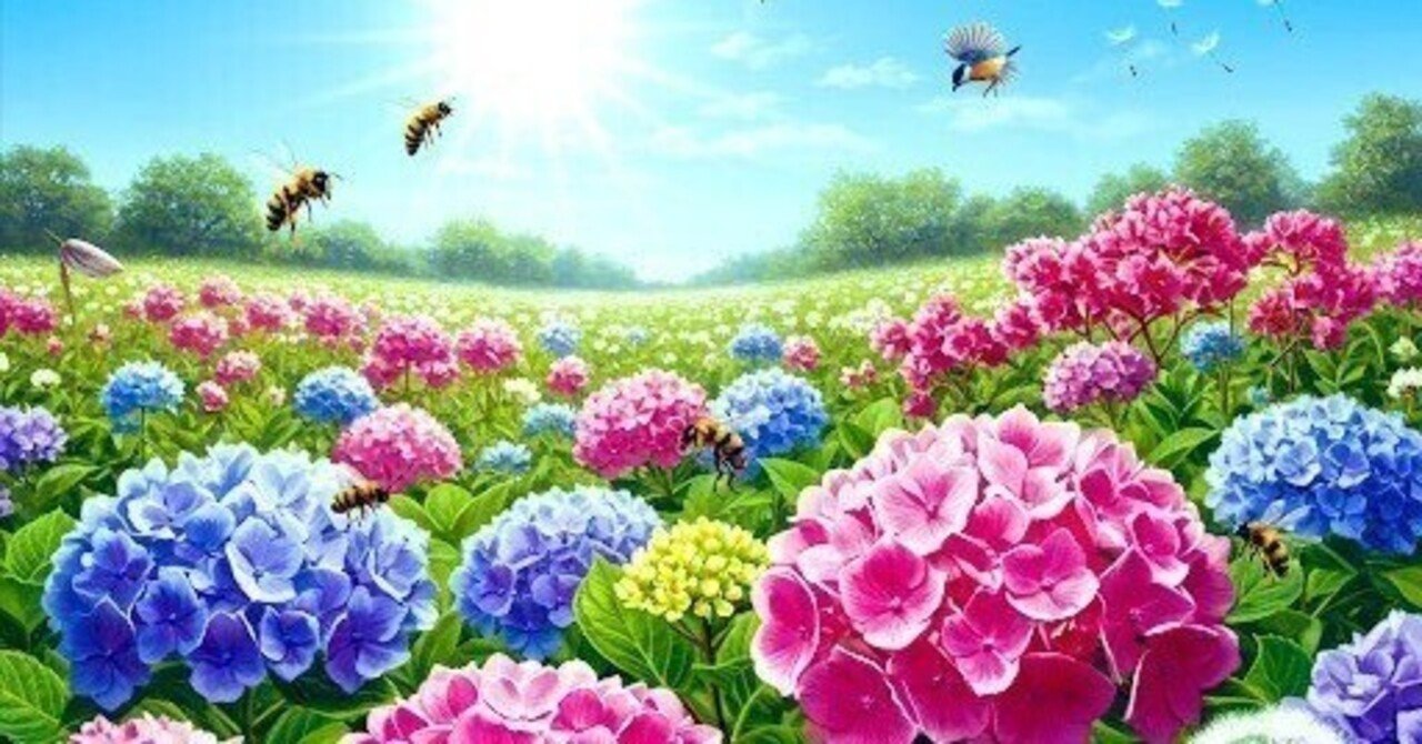 紫陽花イラスト｜.