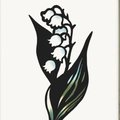フリー図案no 054 コスモスとうさぎ の切り絵 華色切絵 平石智美のカラー切り絵を楽しむnote Note