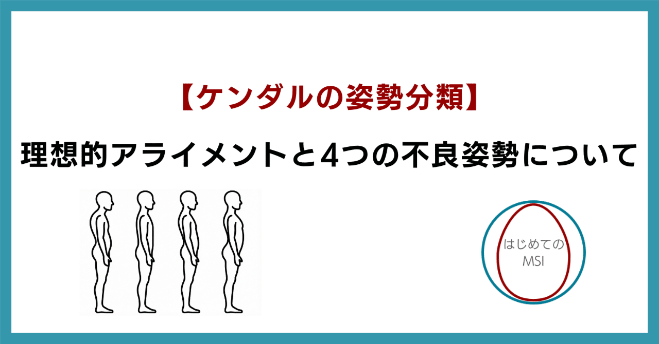 ケンダルの姿勢分類】理想的アライメントと4つの不良姿勢について