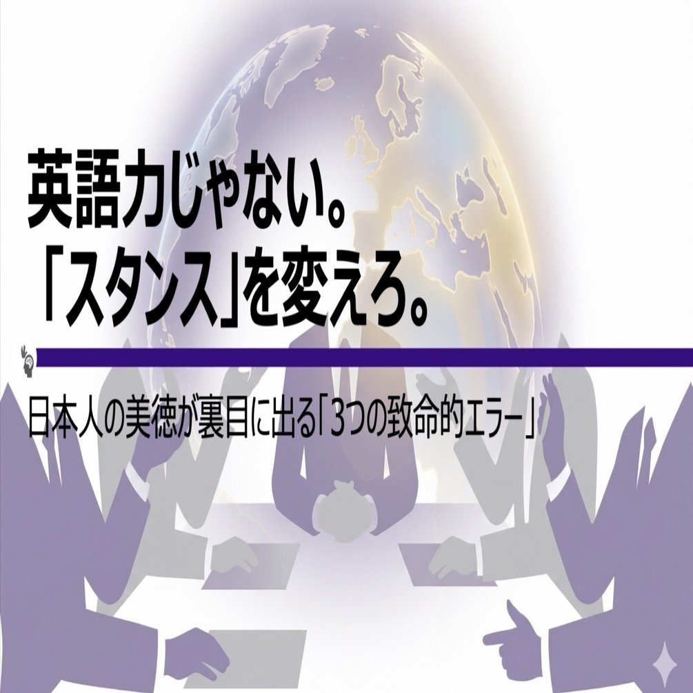 英語力じゃない。スタンスを変えろ。ーー日本人の美徳が裏目に出る「3つの致命的エラー」と、即効性のある書き換え術｜Lizi