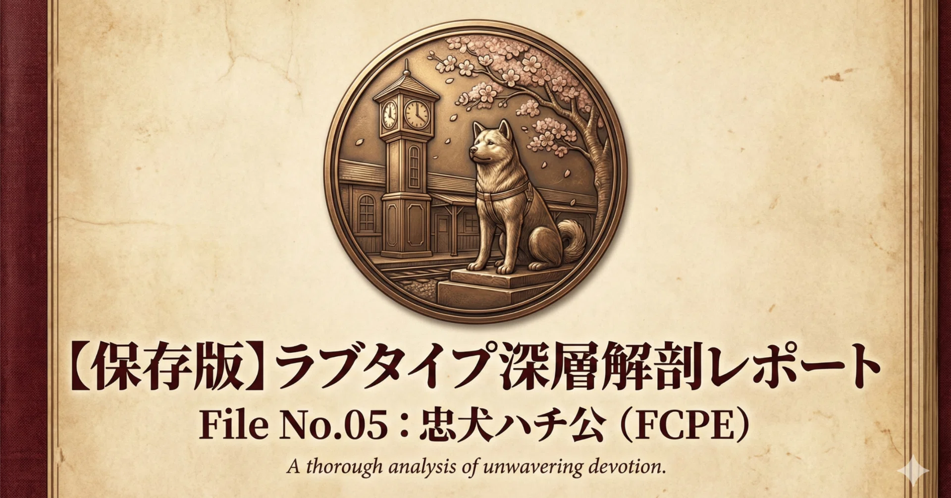 保存版】ラブタイプ深層解剖レポート File No.05：忠犬ハチ公 (FCPE