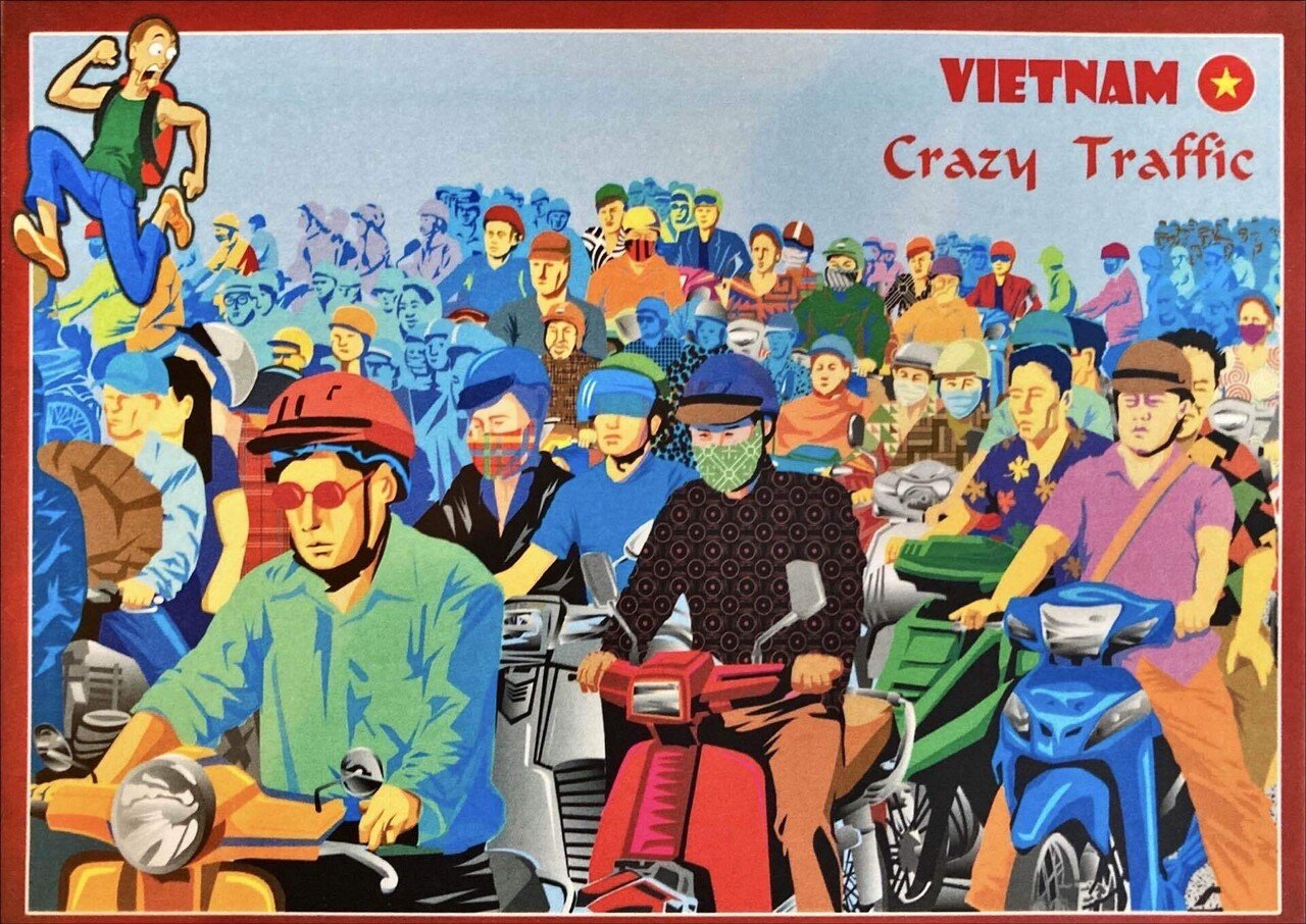 【新品・未使用】ベトナム直輸入_サイゴンC.郵便局切手 オモシロ土産!サイゴン中央郵便局で買えるベトナム記念切手