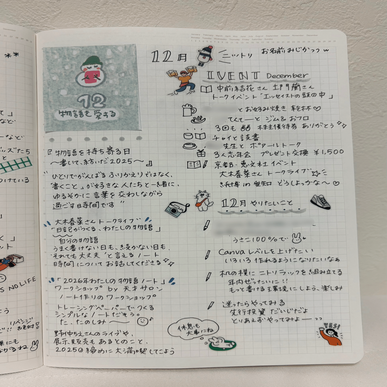まとめノート なんでもノート 】11月の振り返り～12月のセットアップ: 2025年の総