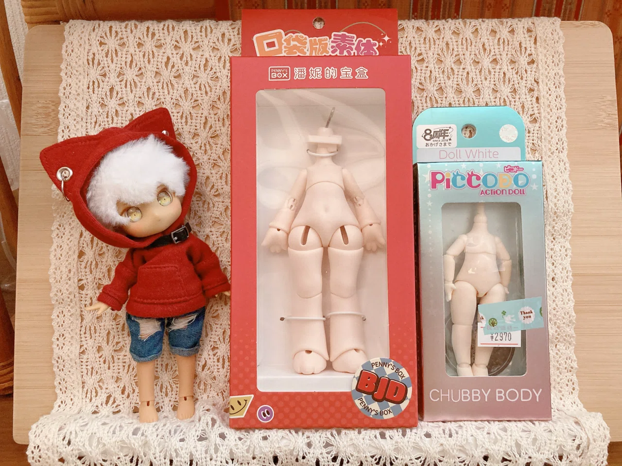 1/12ドール】ボディ比較：萌獣ボディとPICCODO CHUBBY（ぽっちゃり