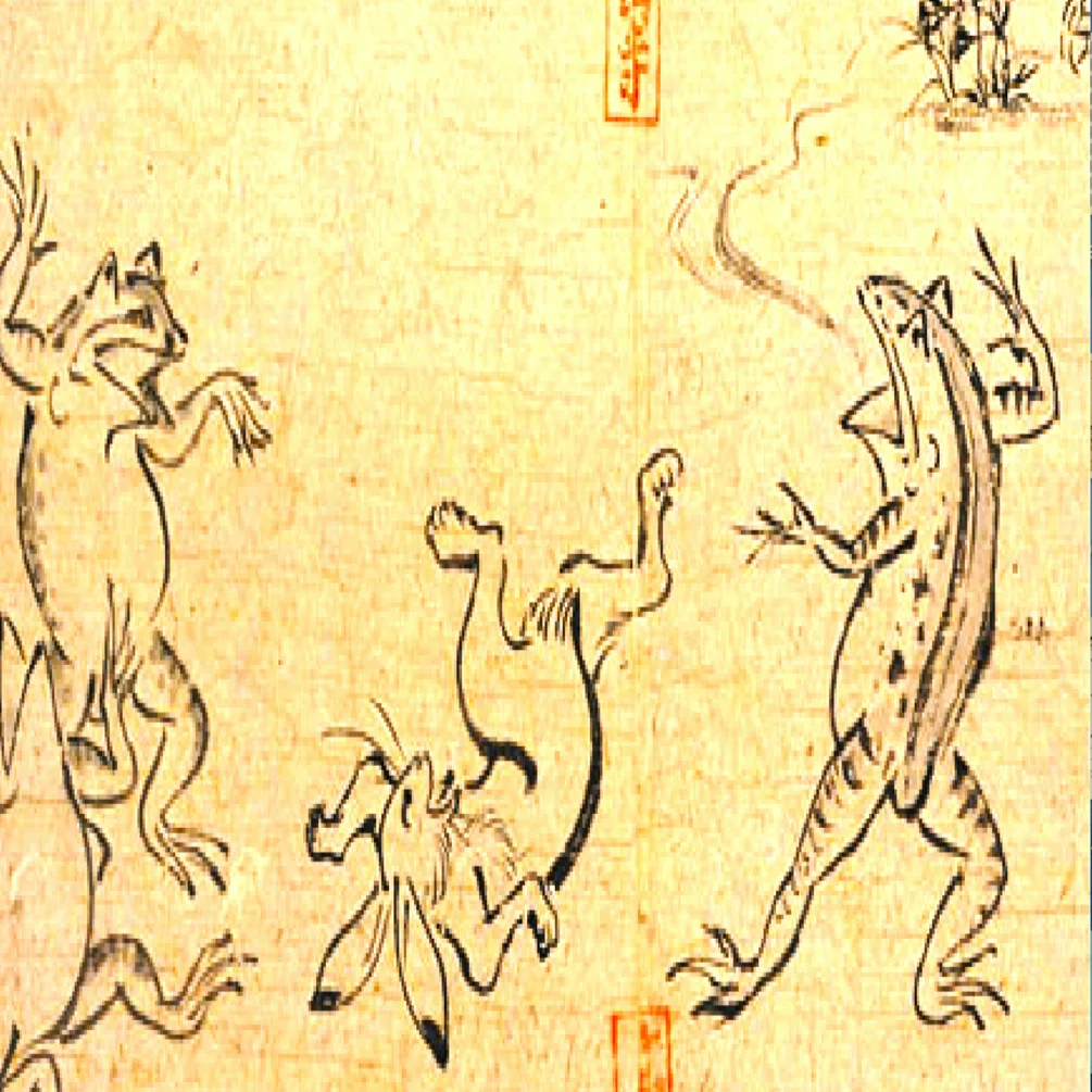 千年前の絵巻に、ネズミが立つ｜カイト
