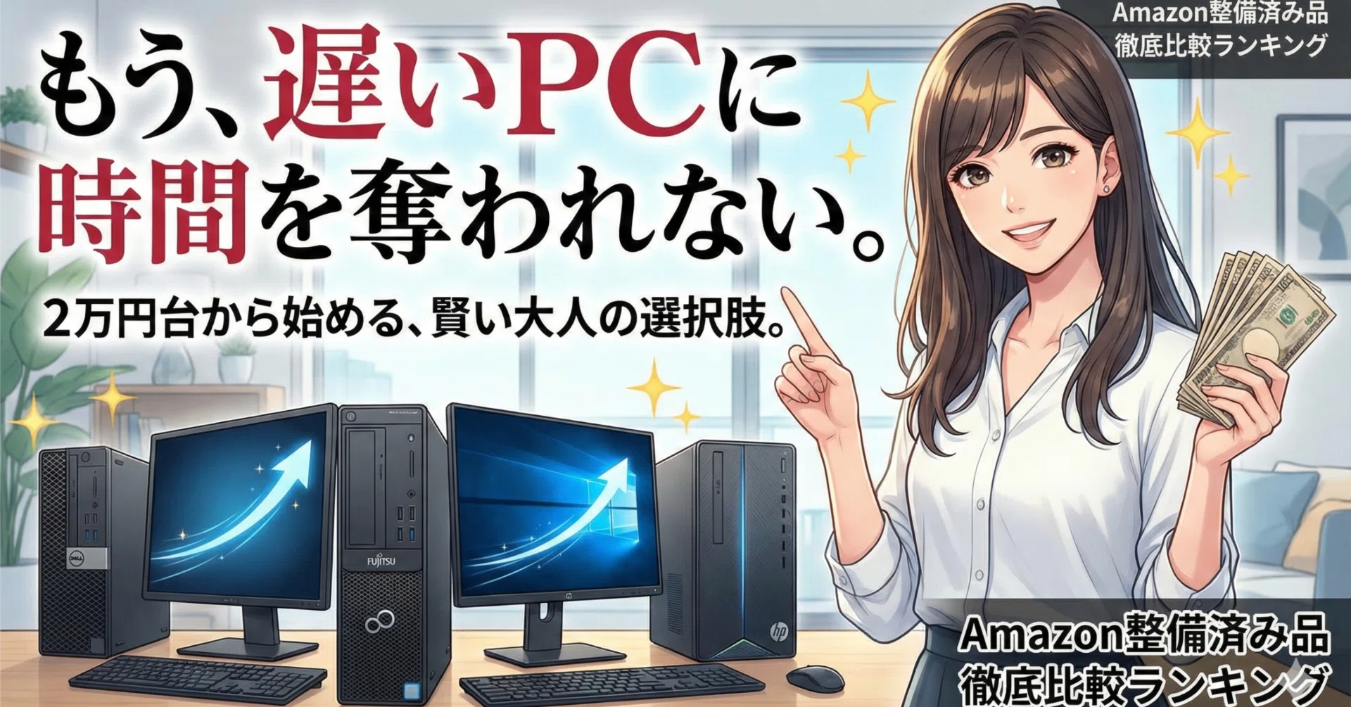 2万円台〜】Dell・富士通・HPの整備済みデスクトップPCが、なぜ今