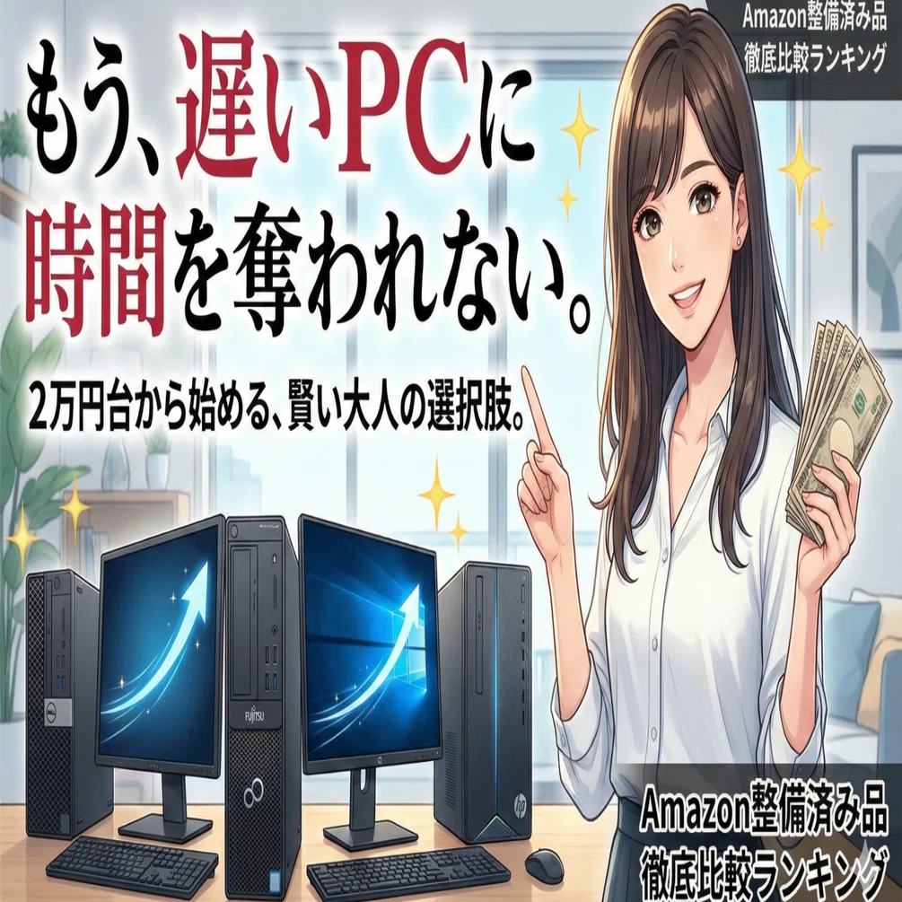 2万円台〜】Dell・富士通・HPの整備済みデスクトップPCが、なぜ今 