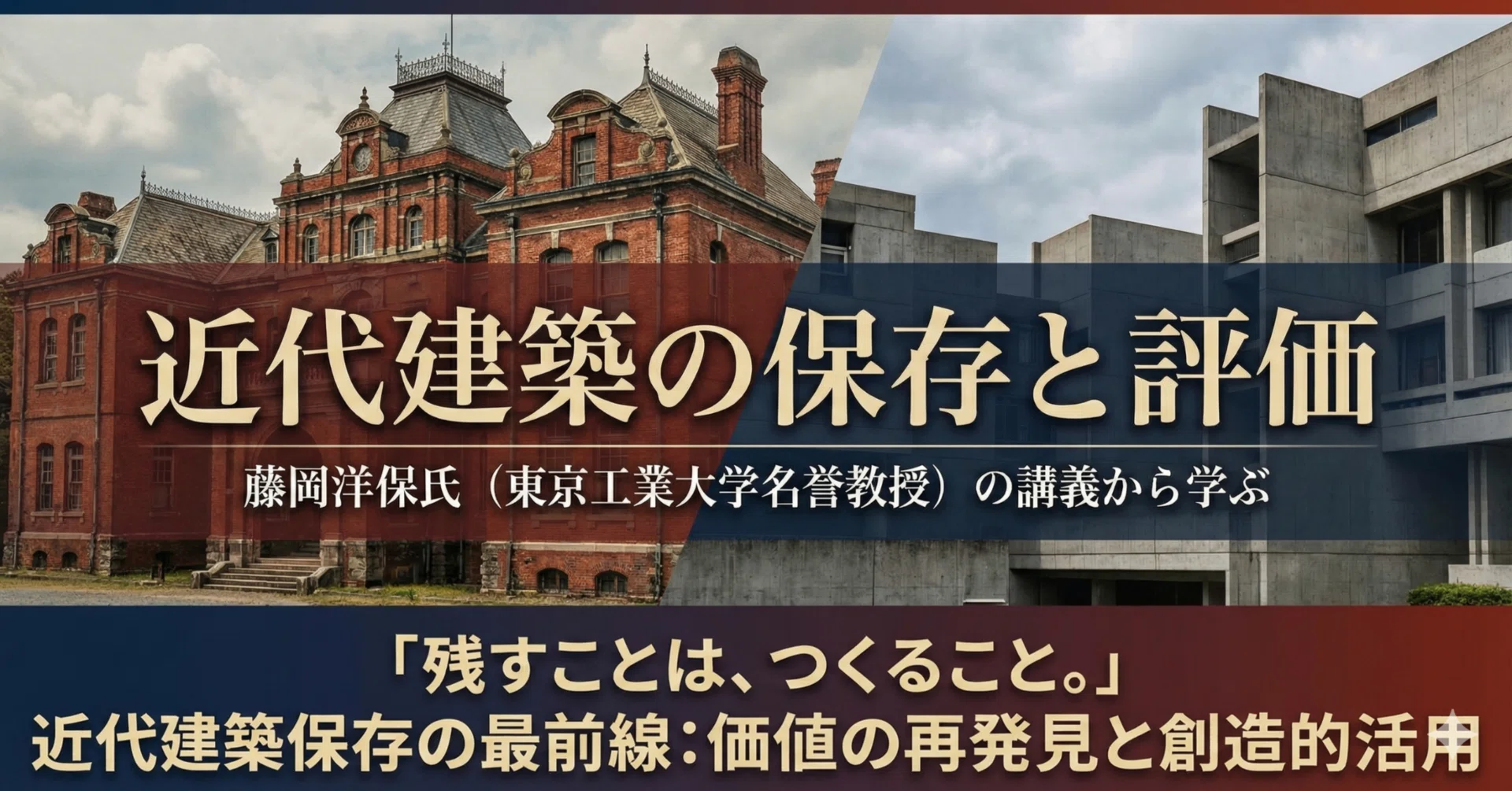 日本の近代建築の保存と評価｜構造のロジック