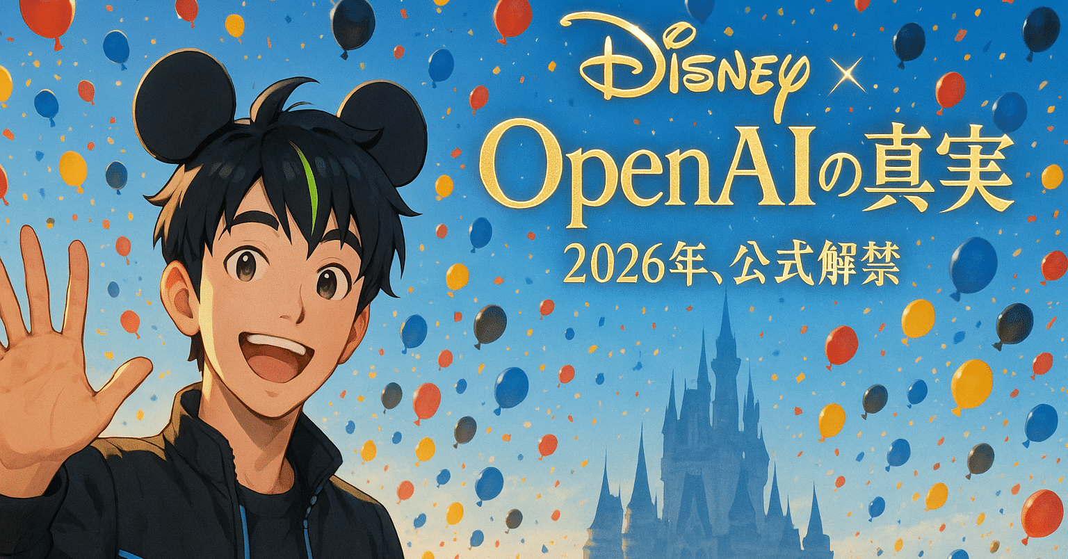 ディズニー×OpenAIの真実。2026年、公式解禁｜Miccell(ミクセル