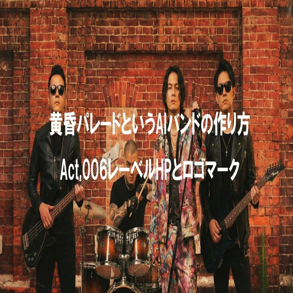 AIを使ったバーチャルバンドの作り方 Act,006（無料ウェブサイト生成