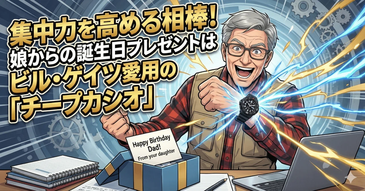 集中力を高める相棒！娘からの誕生日プレゼントはビル・ゲイツ愛用の