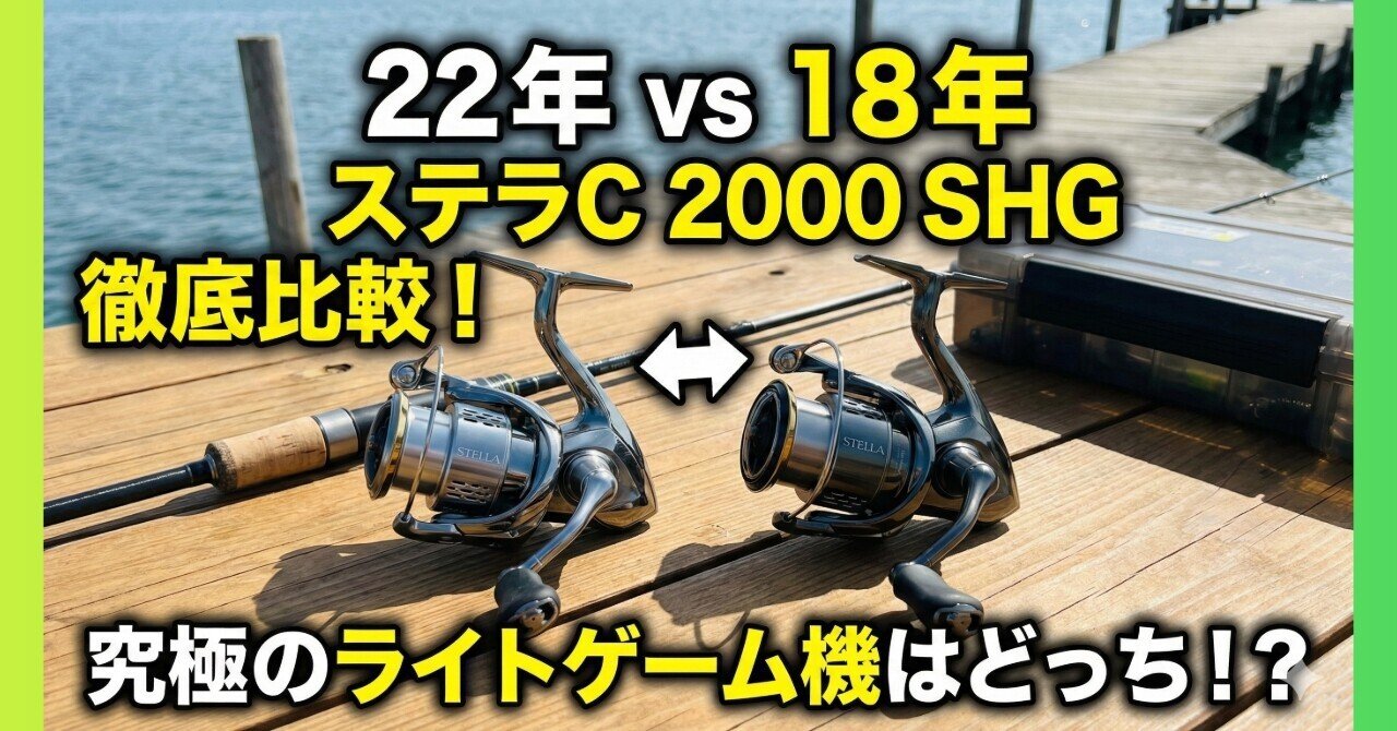 スピニングリール ステラ C2000SHG徹底解説：究極のライトゲーム