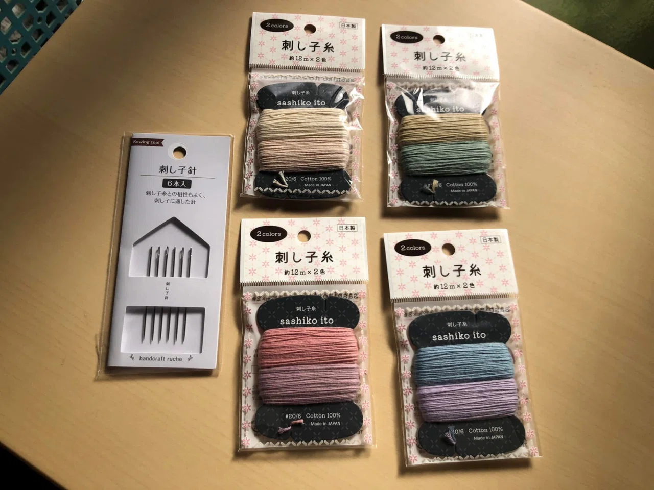 刺し子も可愛いかも！インドのカンタ刺繍も好き。”好き”は似たものと